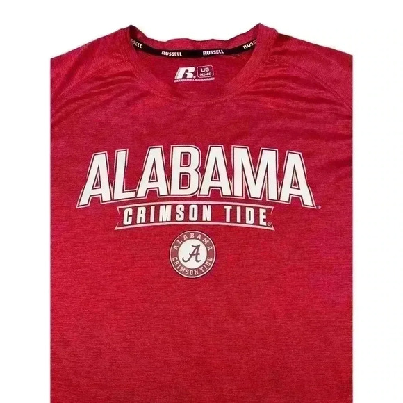 Russell Athletic Alabama Crimson Tide Performance T-Shirt Red Large - Picture 3 of 3